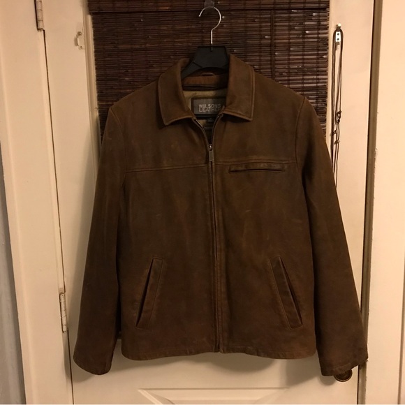 Vintage Wilsons Leather Rich Brown Outerwear Jacket - Picture 1 of 8
